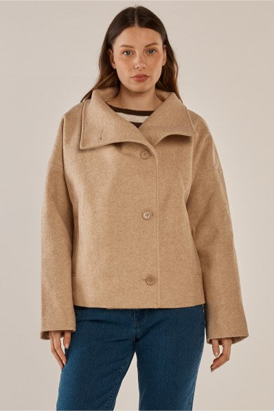 Prue Pea Coat Cream