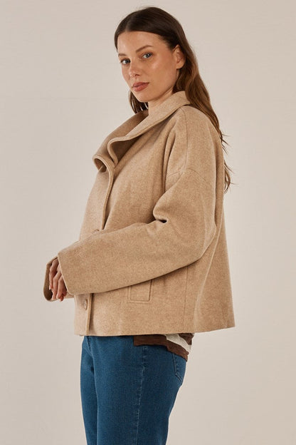 Prue Pea Coat Cream
