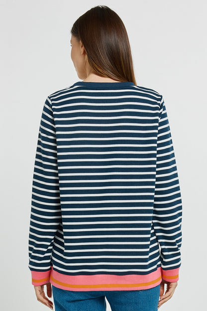Tyra Sweat Navy/White Stripe