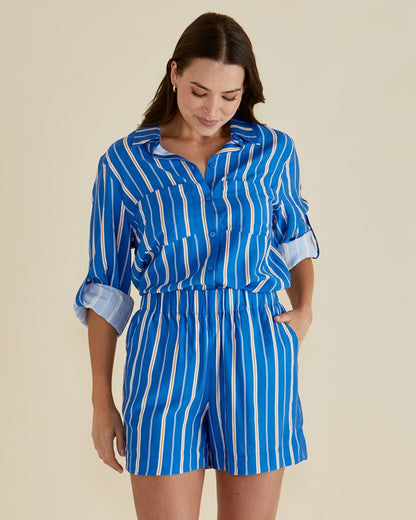 Mills Shirt Blue Stripe