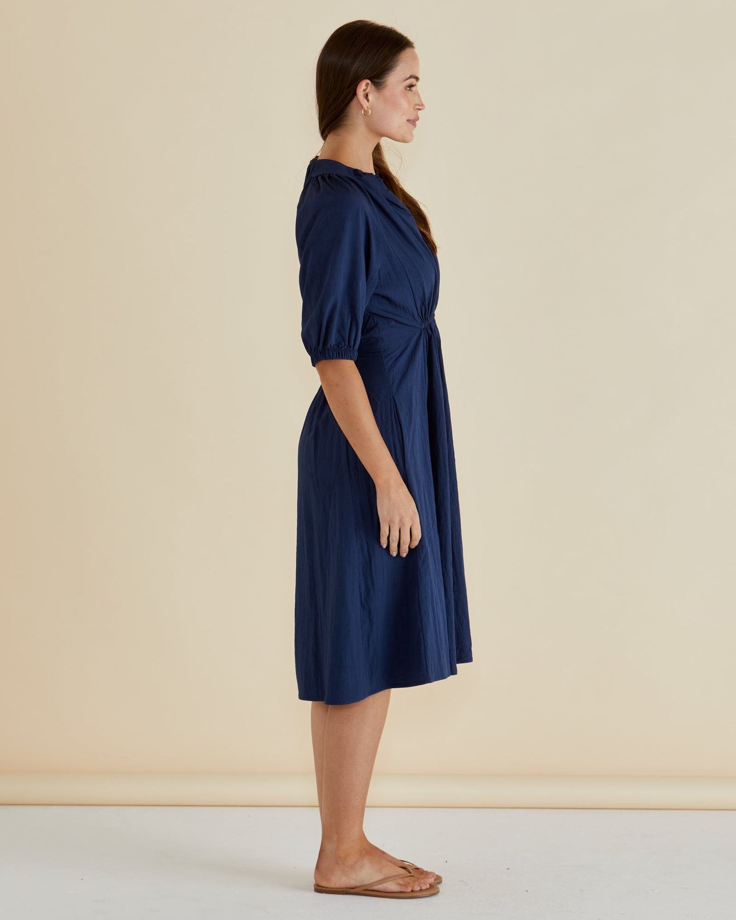 Emery Dress Navy Blue