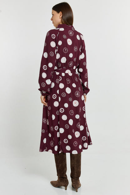 Stamp Shirt Dress