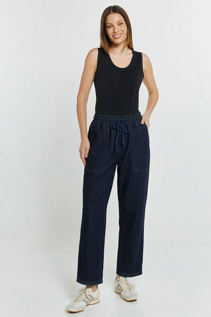 Quinn Stretch Jogger Dark Denim