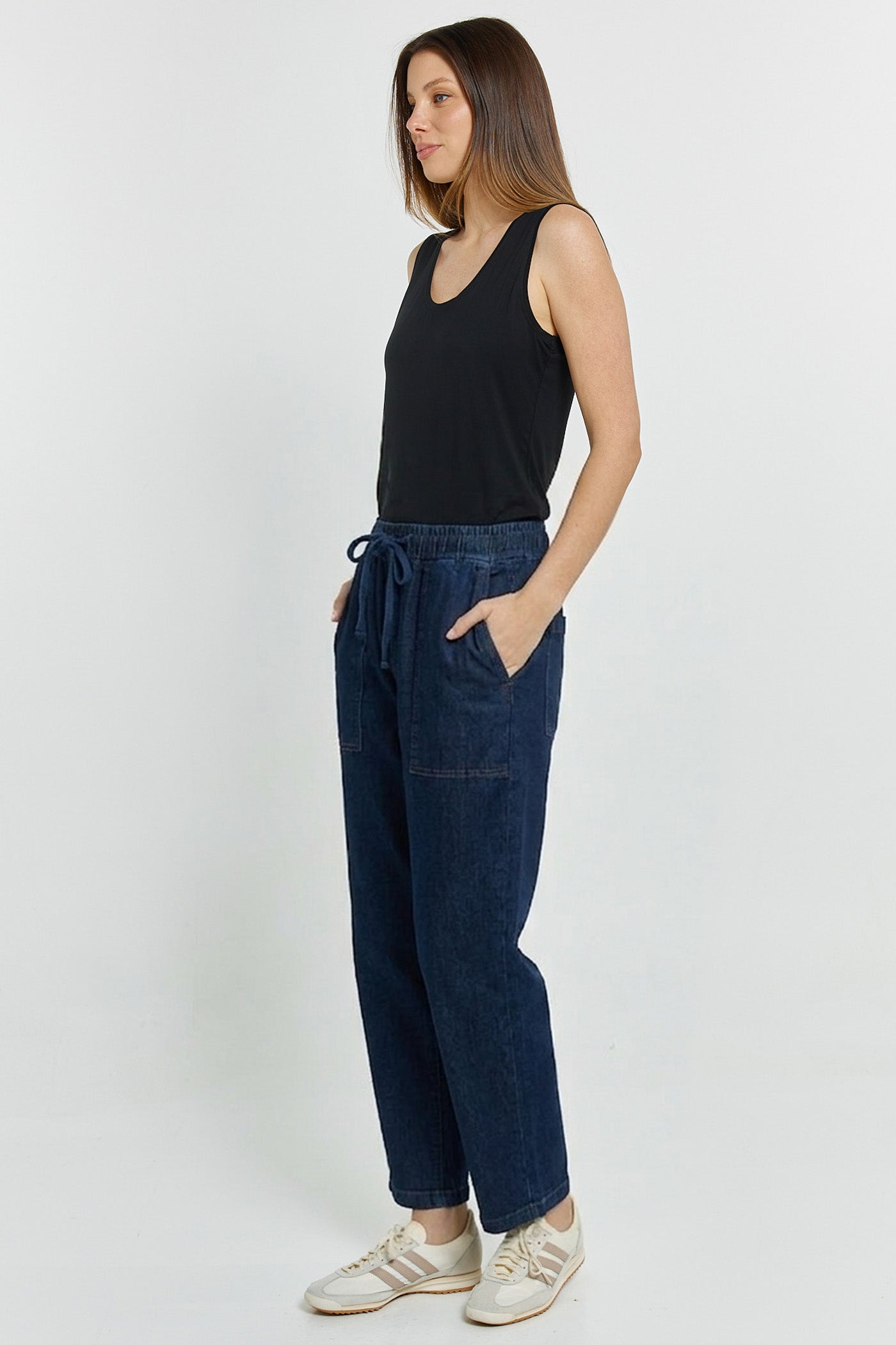Quinn Stretch Jogger Dark Denim