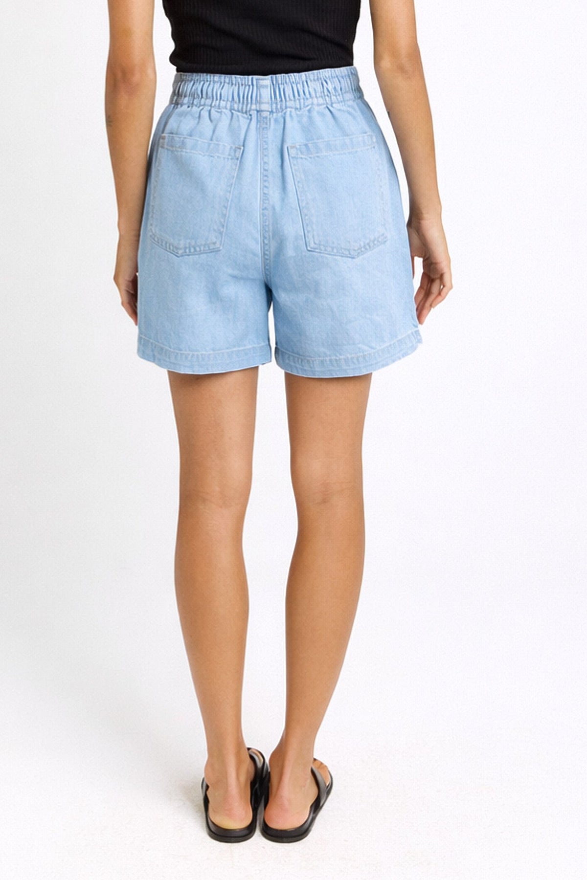 Drew Denim Short Medium Wash