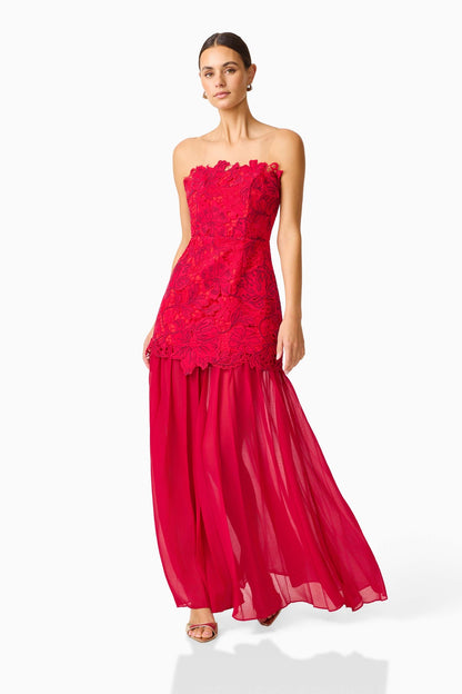 Petaluxe Gown Red