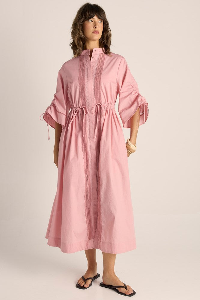 Etra Lace Detailed Dress Dusty Rose