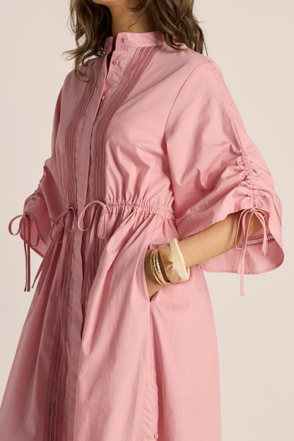 Etra Lace Detailed Dress Dusty Rose