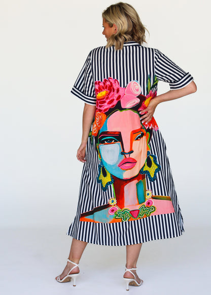 Frida Dress Navy
