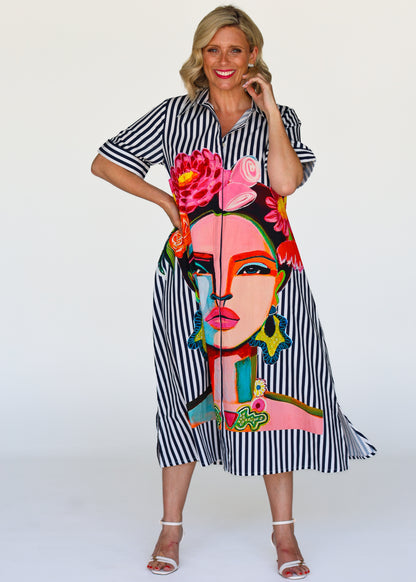 Frida Dress Navy