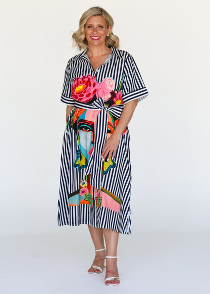 Frida Dress Navy