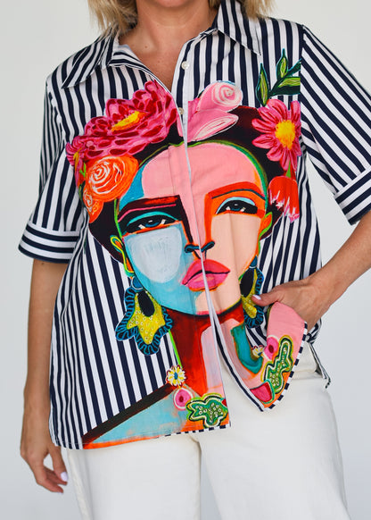 Frida Shirt Navy