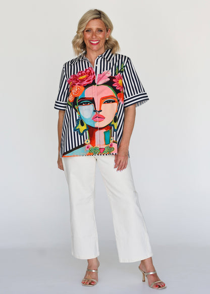 Frida Shirt Navy
