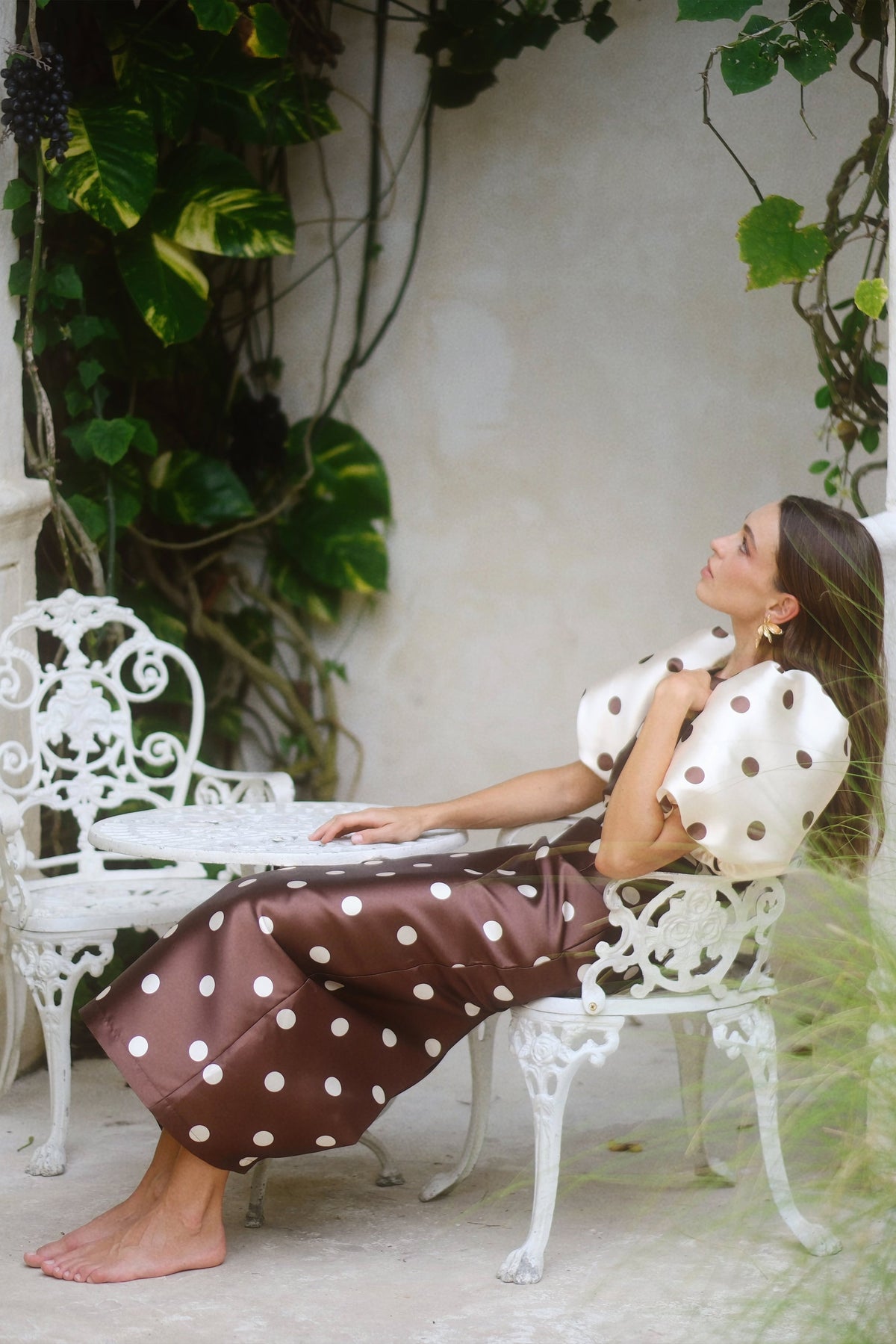 Dottie Contrast Sleeve Midi