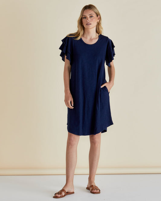 Sydney Tee Dress Navy