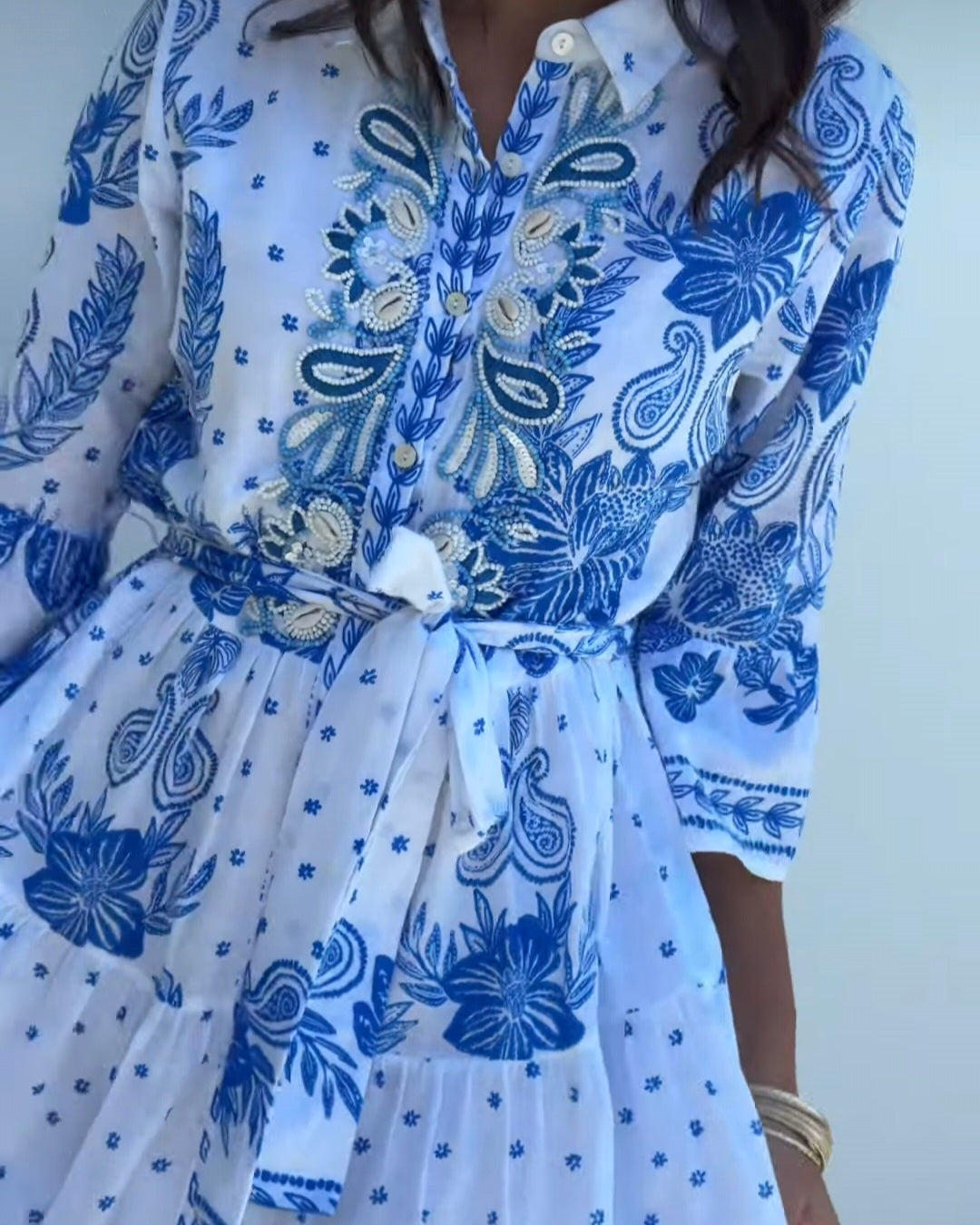 Evelyn embroidery dress