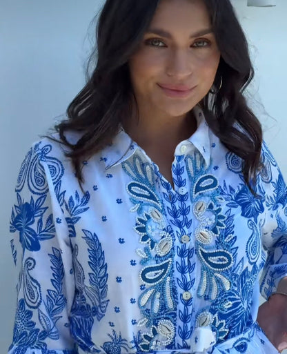 Evelyn embroidery dress
