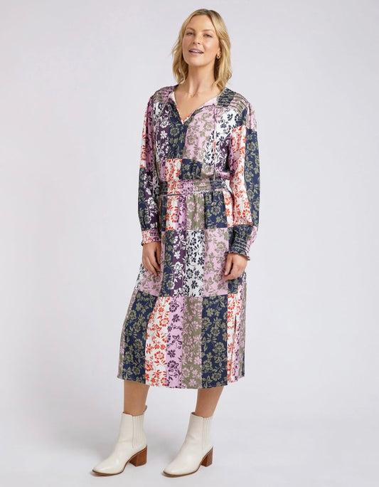 Linear Floral Dress