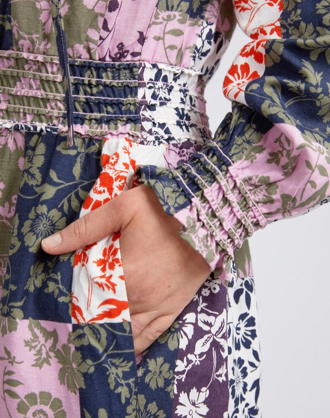 Linear Floral Dress