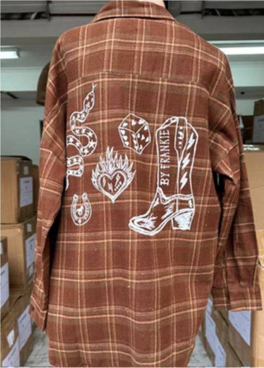 Cowboy Overshirt Brown Flannel