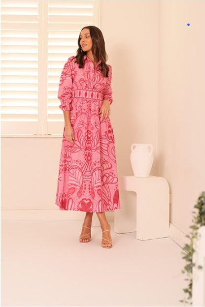 Raspberry Swirl Dress