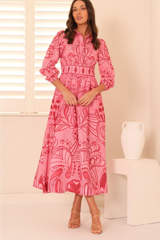 Raspberry Swirl Dress
