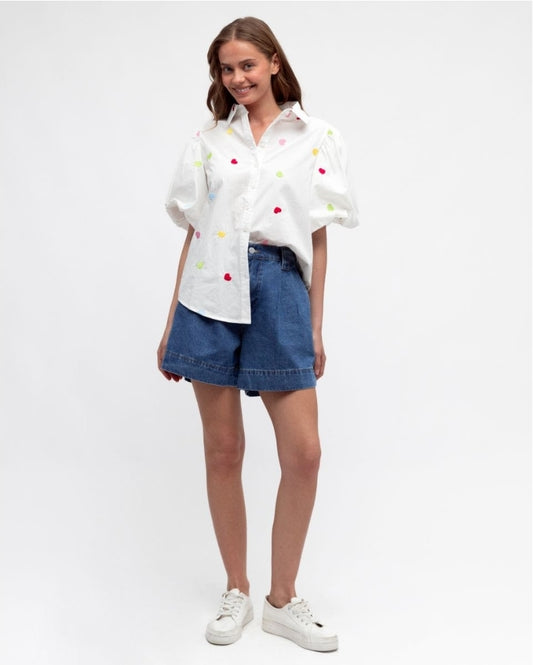 Heart Shirt White