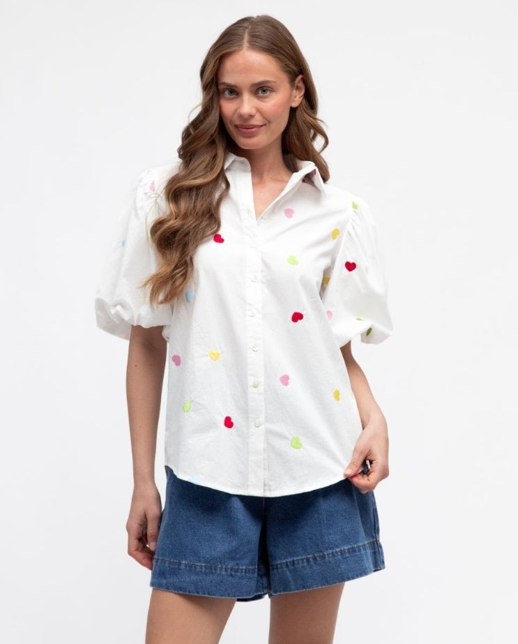 Heart Shirt White