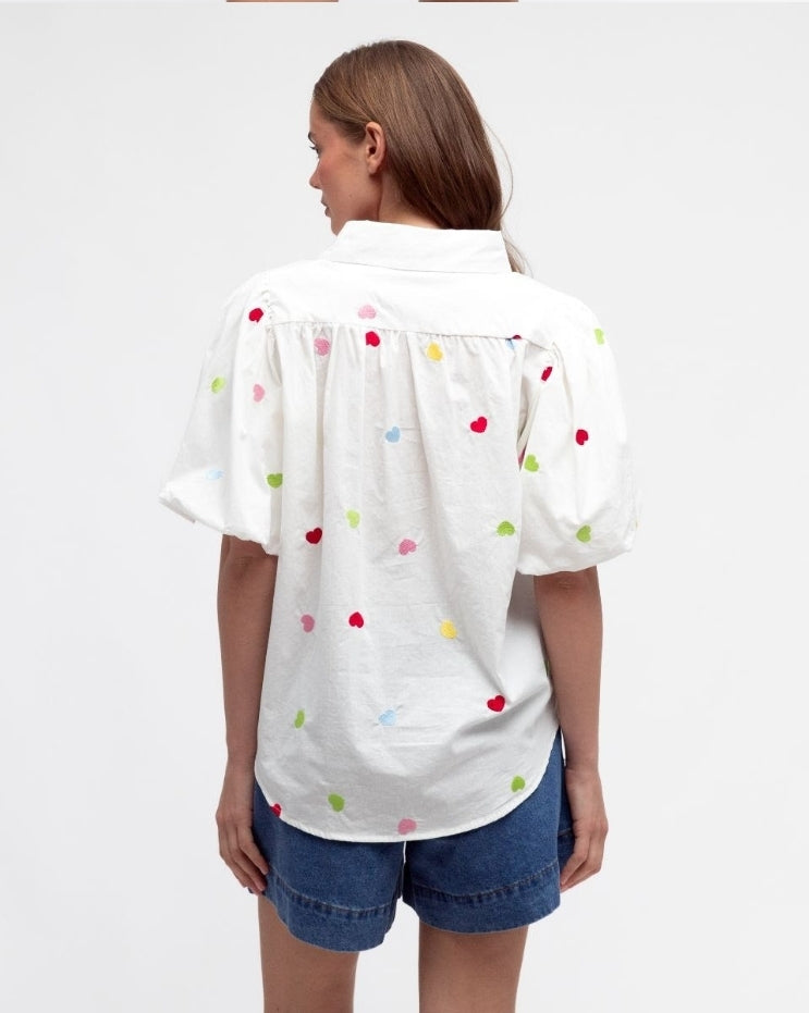 Heart Shirt White