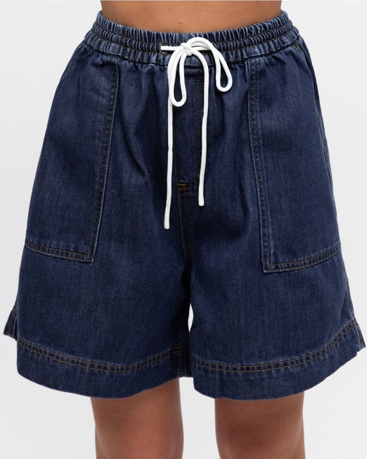 Urban Mirage Deim Shorts Dark Denim