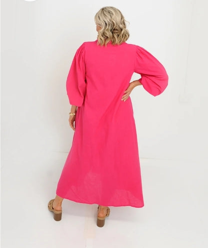 Palm Dress Pink