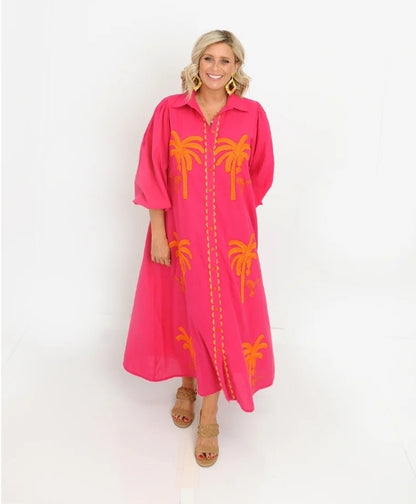 Palm Dress Pink