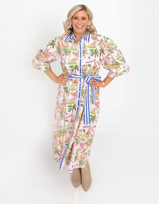 Safari Long Dress