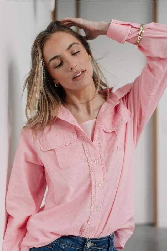 St Tropez Pastel Shirt Pink