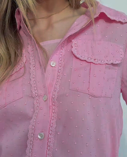 St Tropez Pastel Shirt Pink