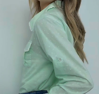 St Tropez Pastel Shirt Green