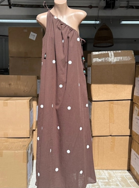 Chocolate Poka Dot Dress