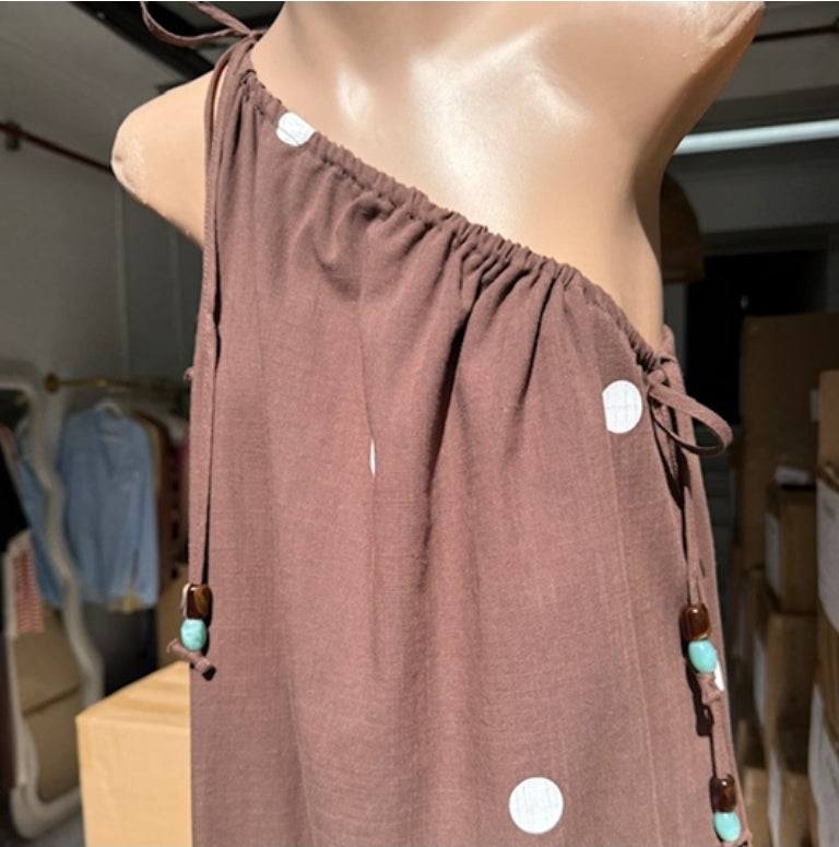 Chocolate Poka Dot Dress