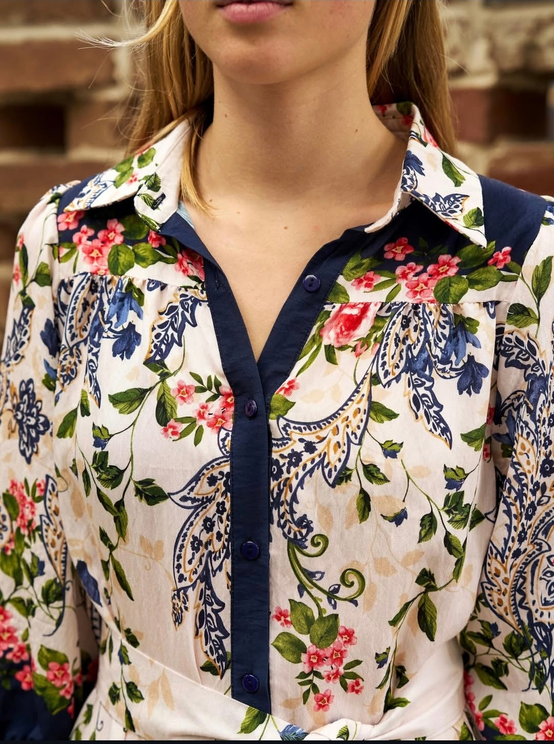 Celestial Midi Dress Navy floral