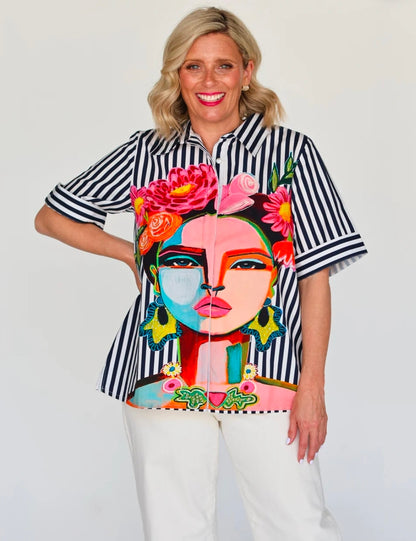 Frida Shirt Navy