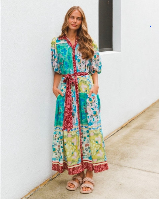 Garden Mosaic Maxi Dress