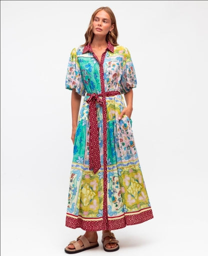 Garden Mosaic Maxi Dress