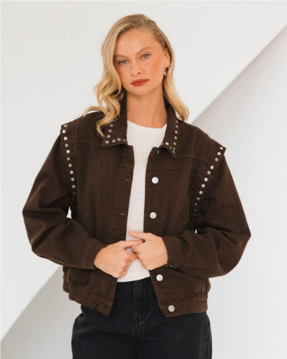 Texas Denim Jacket Brown