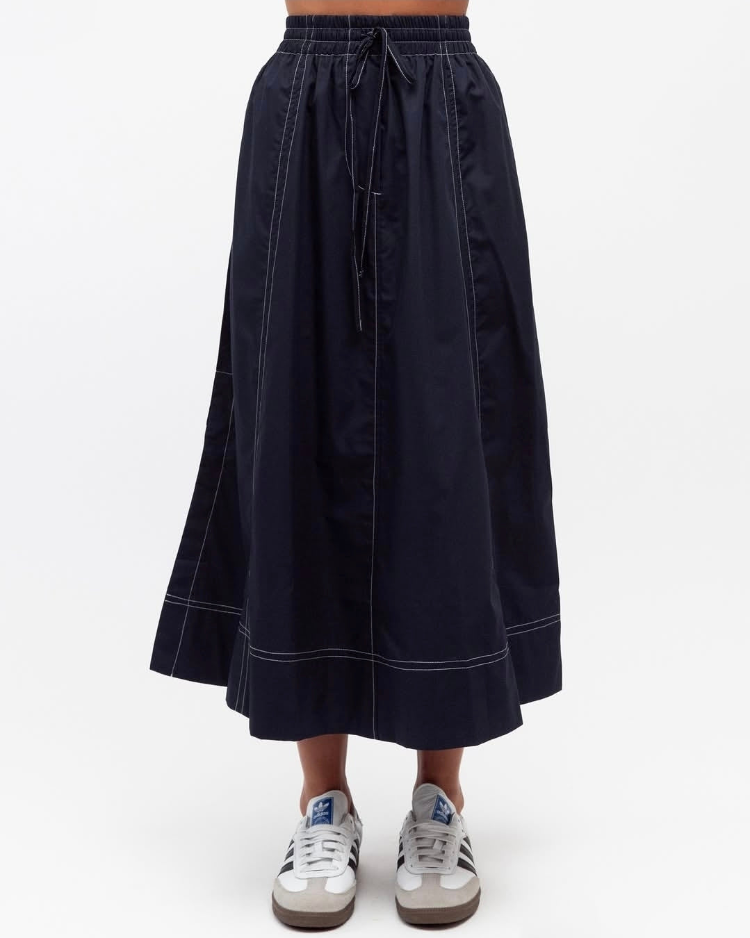 Bella Midi Skirt Navy