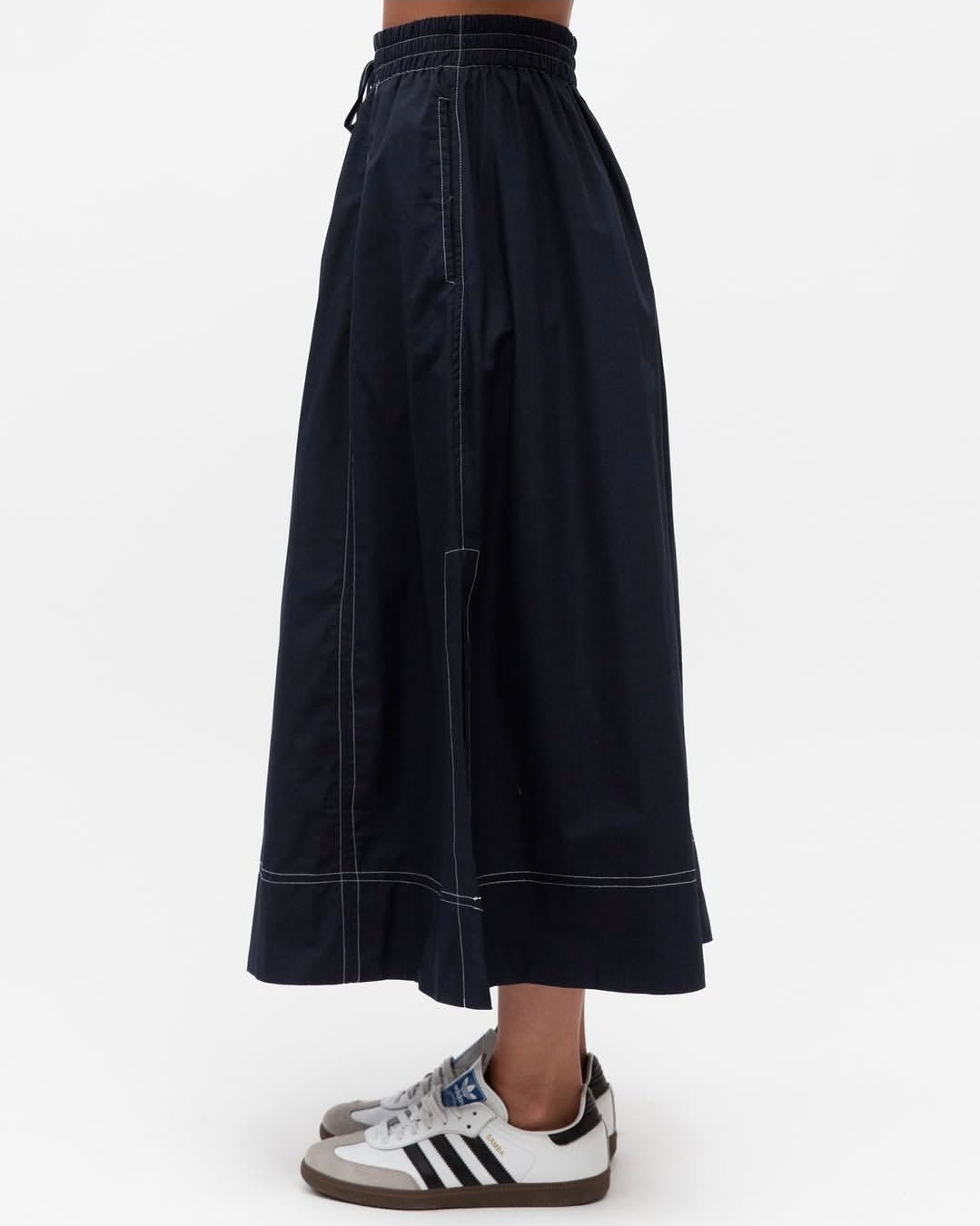 Bella Midi Skirt Navy