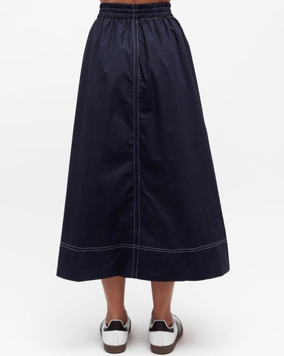 Bella Midi Skirt Navy