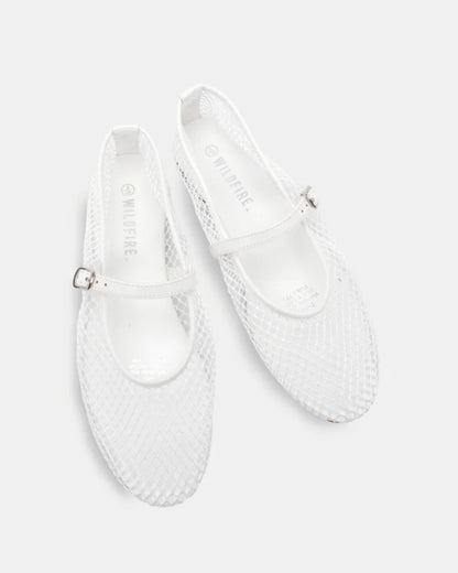 Embera Ballet Flats White