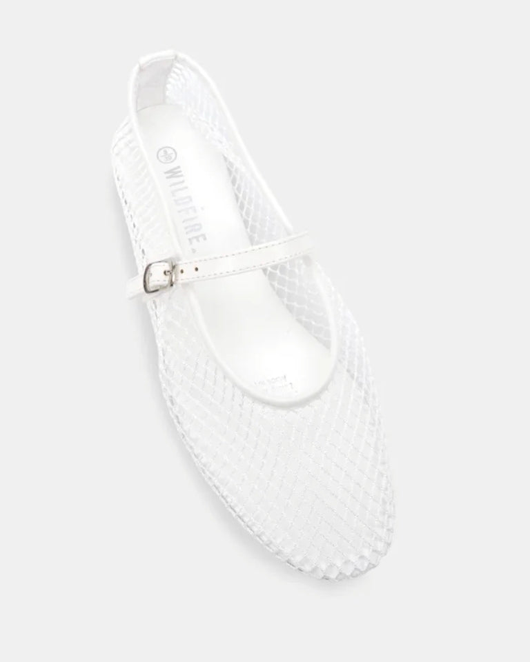 Embera Ballet Flats White