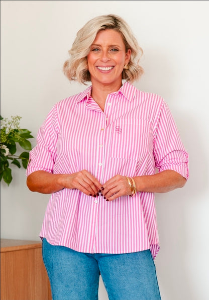 Pink Stripe Shirt