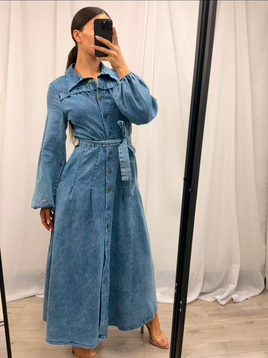 Rosie Denim Dress Wash Denim